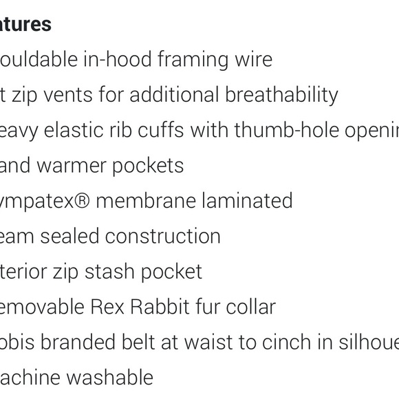 NOBIS Down Parka, light black, size XS - Picture 4 of 6